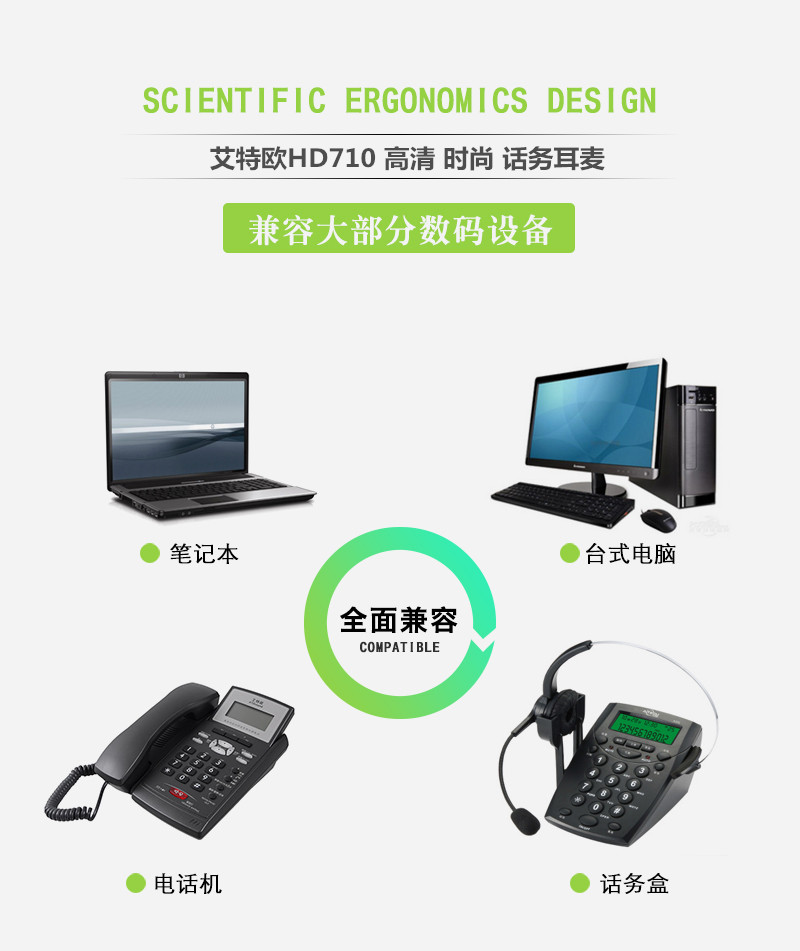艾特歐HD710話務(wù)耳機(jī)