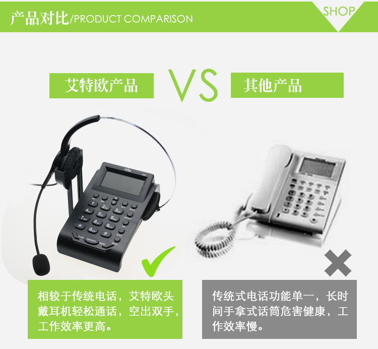 艾特歐A900電話耳機