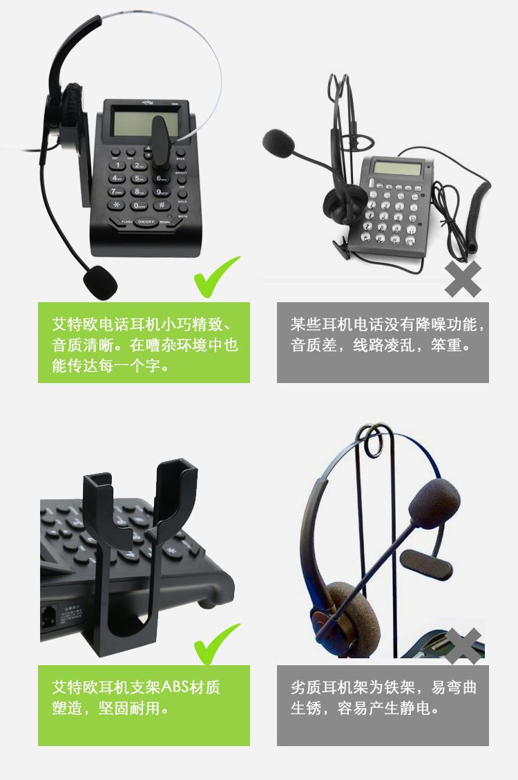 艾特歐A900電話耳機